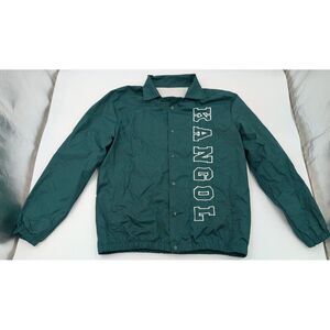 Vintage Kangol‎ Nylon Windbreaker Jacket Coat Men's Size Small Spellout Logo Rap